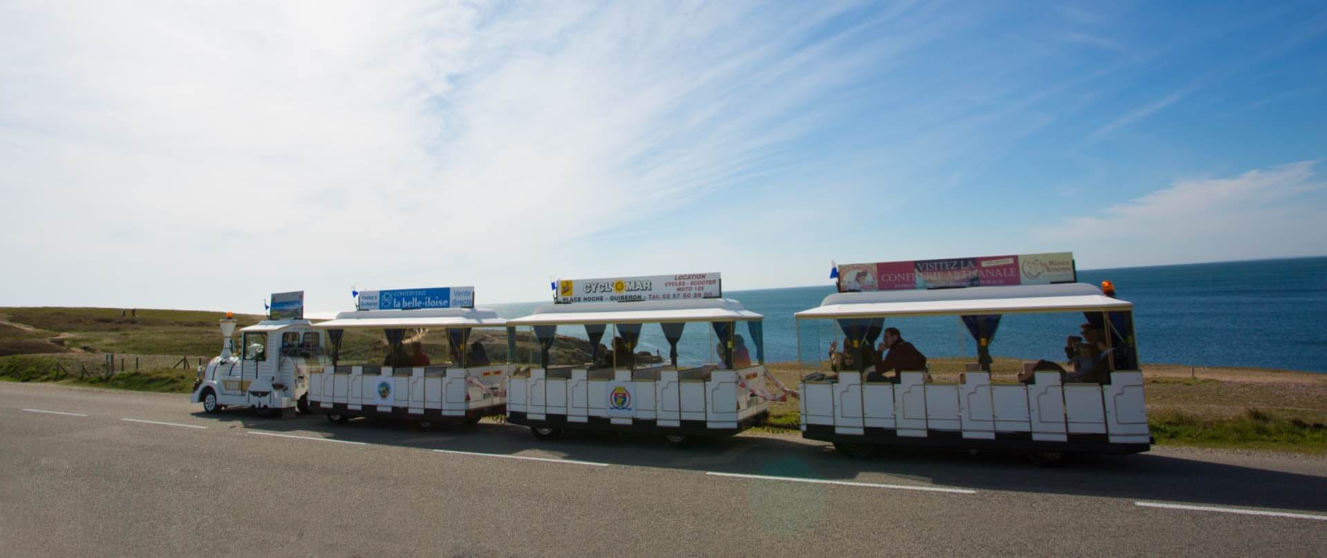 La presqu'île de Quiberon depuis le Petit Train